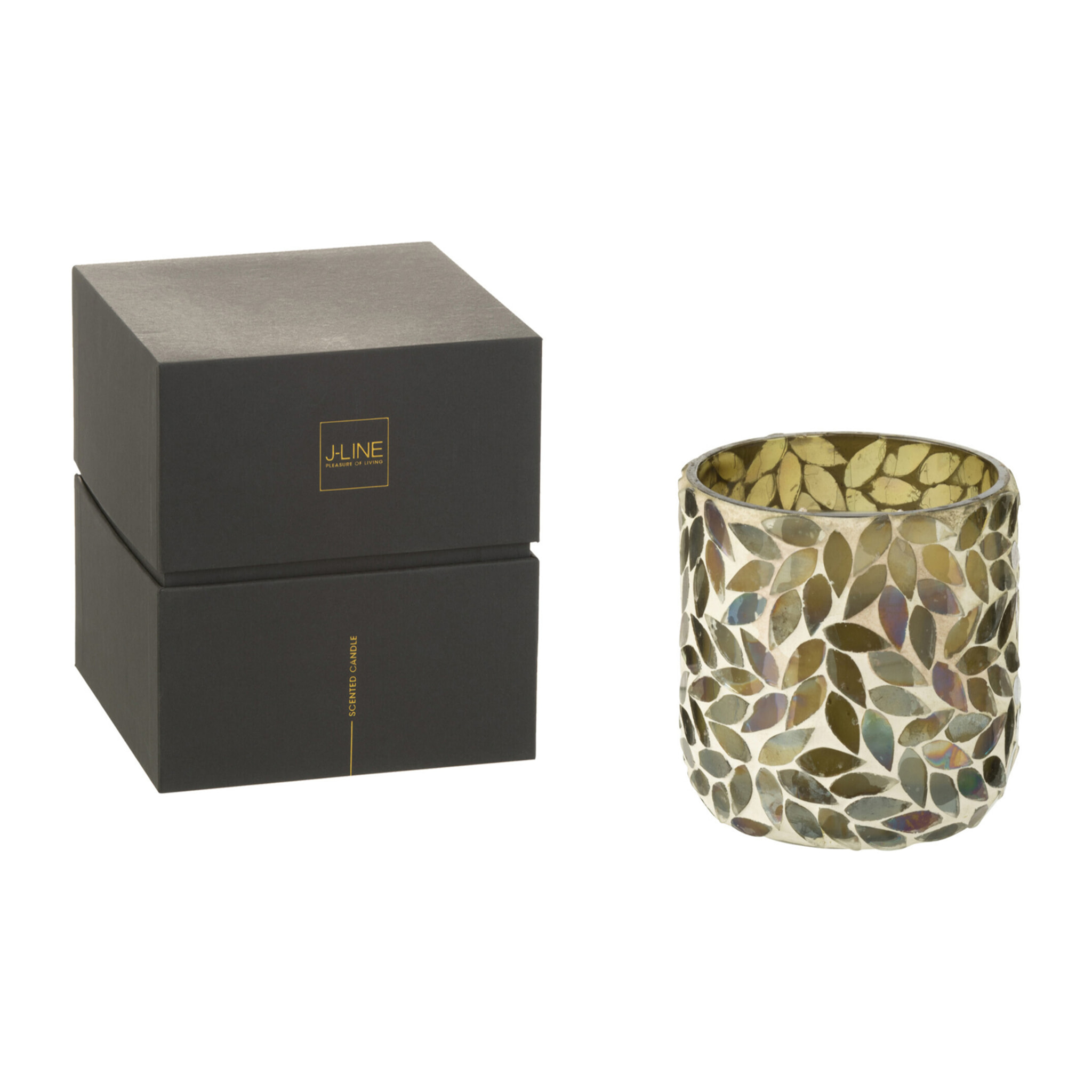 J-Line bougie parfumée Tender Rose - Tea & Herbs - vert - small - 50H