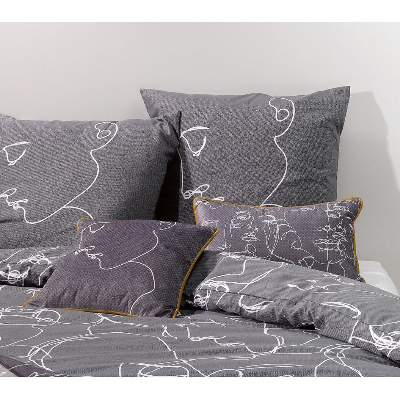 Parure De Couette 3pcs 100% Coton 57 Fils/cm2-nymphea