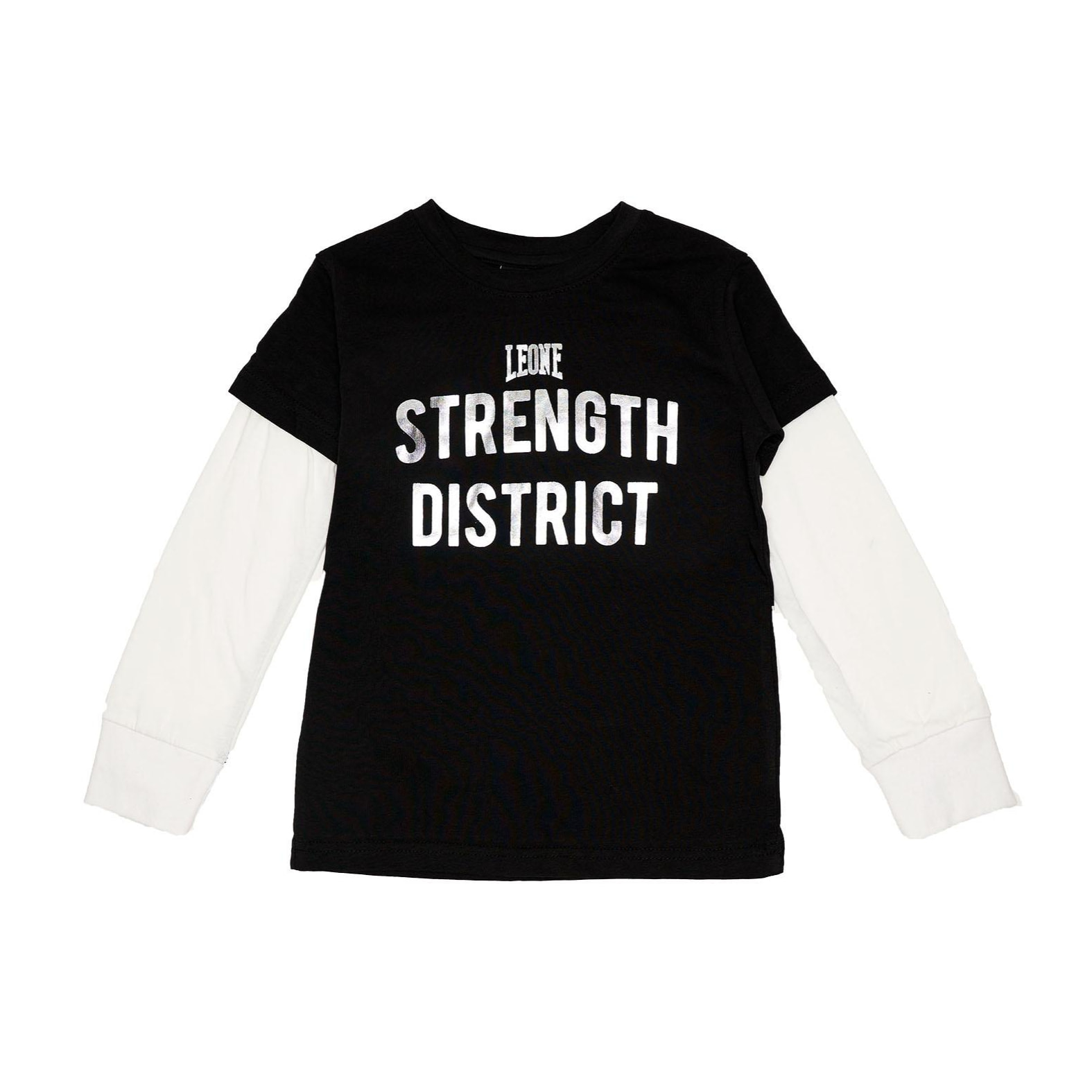 T-shirt manica doppia da bambino Silver