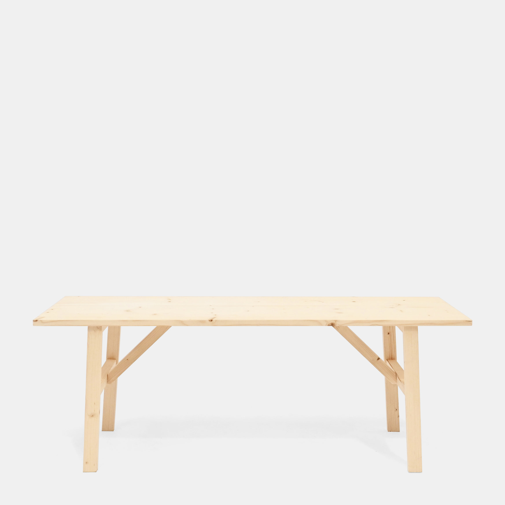 Banc en bois massif ton naturel 120x45cm Hauteur: 45 Longueur: 120 Largeur: 35