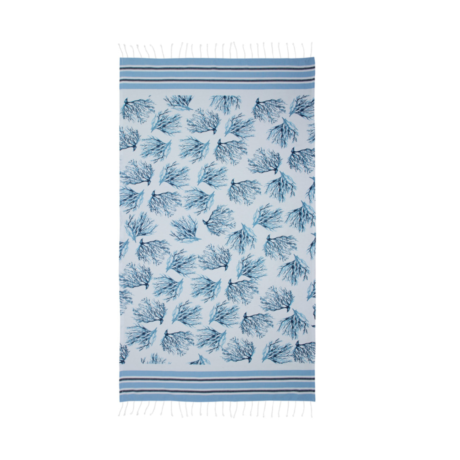 Telo Mare Fouta Modello Lagoon Con Frange