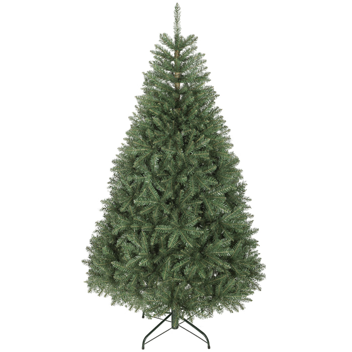 Sapin de Noël artificiel Ø110 x 180H cm 1687 branches épines imitation épicéa grand réalisme vert