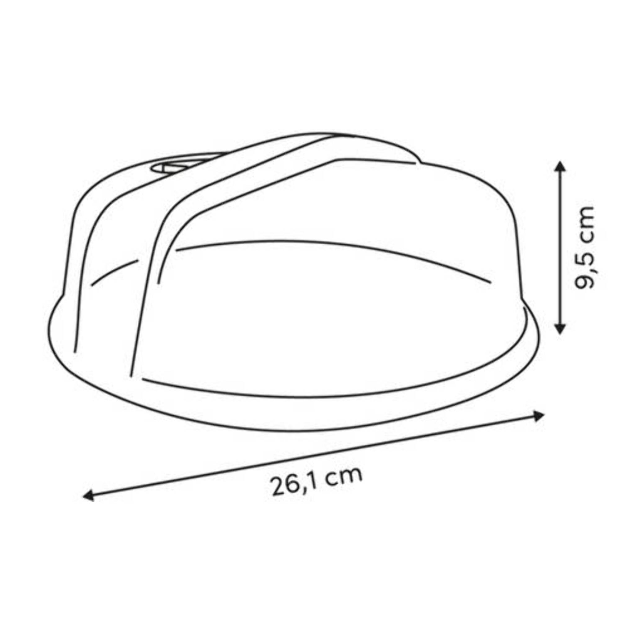 Cloche pour micro-ondes transparent D26cm