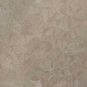 Papier peint feuillage texturé taupe chaud