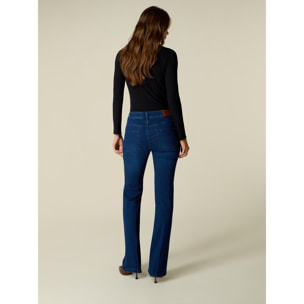 Oltre - Jeans flare con cristalli - Blu