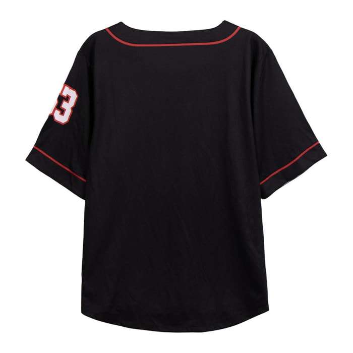 Camiseta Corta Baseball Marvel - Color Negro