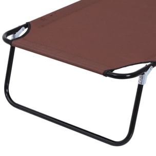 Bain de soleil pliable – Dossier 4 positions – Coussins inclus