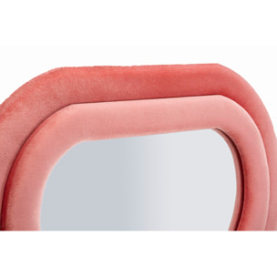 SPECCHIO DA MURO EMILY VELLUTO ROSA CM 60X6X160 (MISURA SPECCHIO CM 42X144)