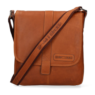 Borsa a tracolla  da uomo In Vera pelle Made in Italy 25x28x6 cm