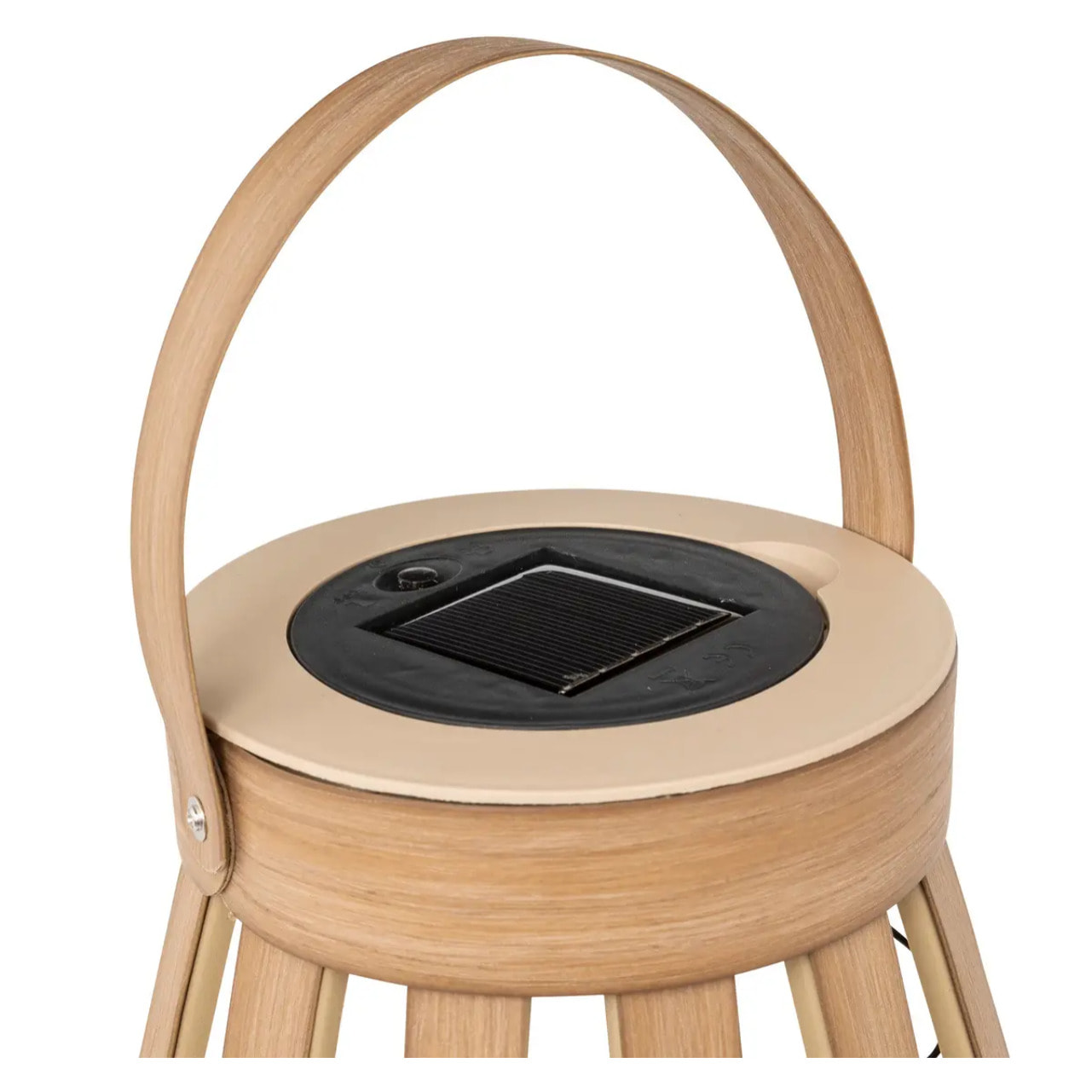 Lanterne solaire "Aria" beige H34,5cm