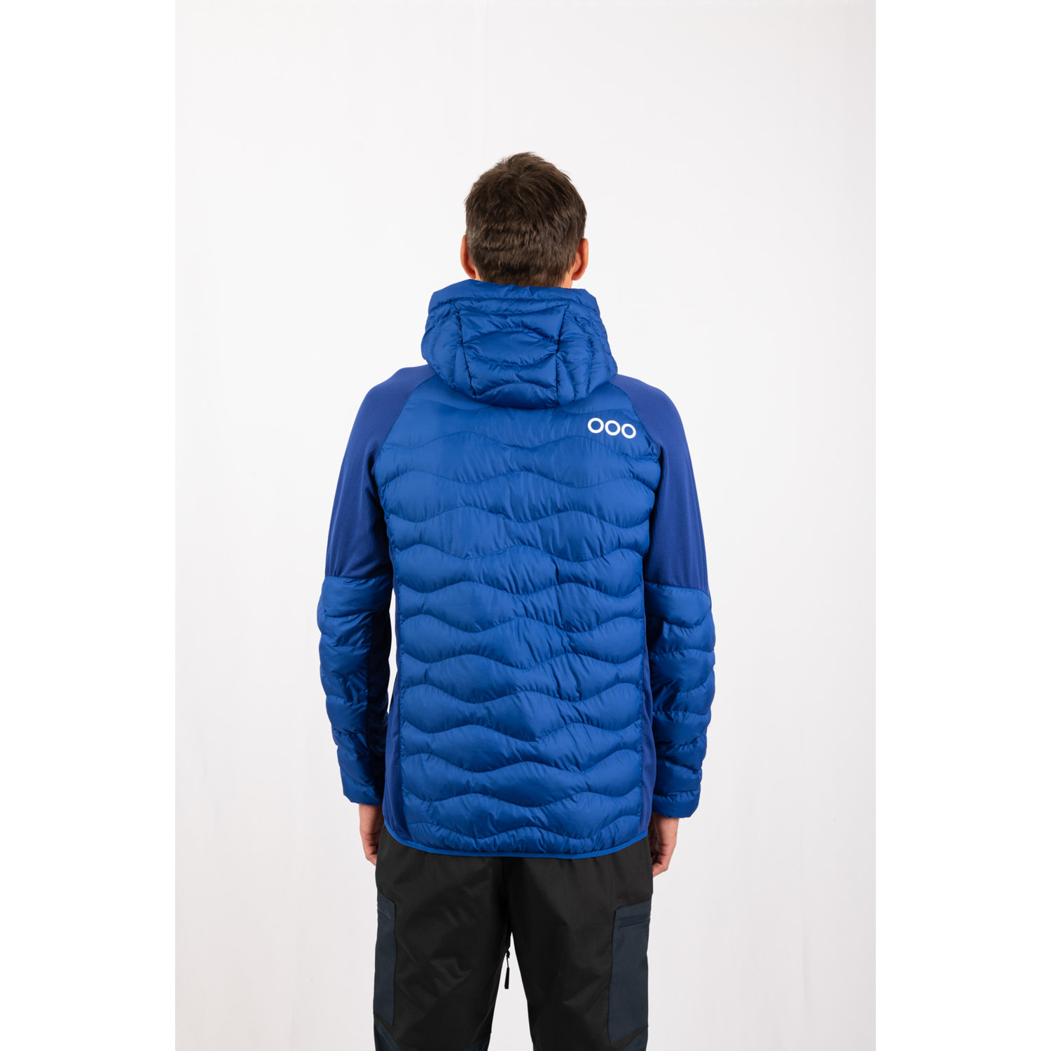 Chaqueta ECOActive Hybrid Insulated Jacket with cap marca ECOON - Azul Cielo