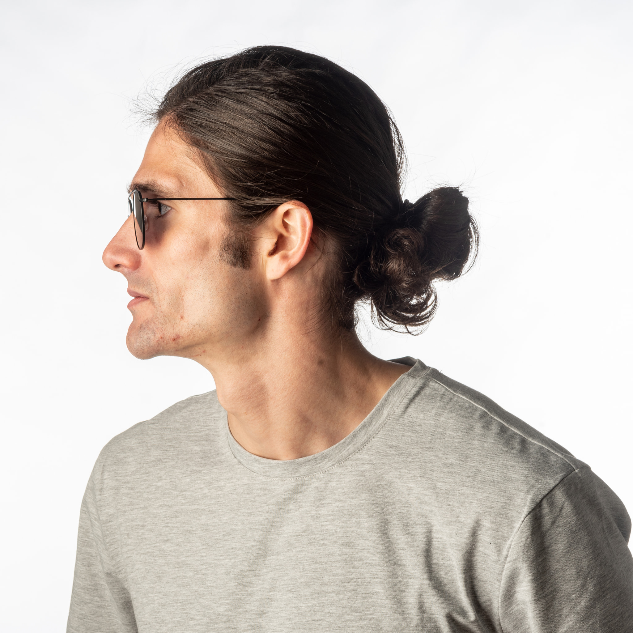 Gafas de sol PALO ALTO ATLANTA - De metal negro mate / Plana ahumada