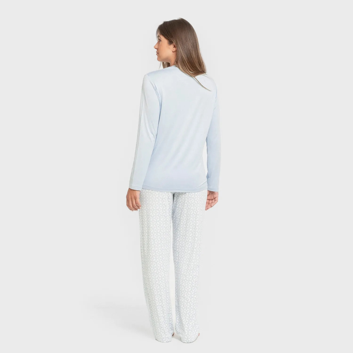 Pigiama lungo da donna soft clau