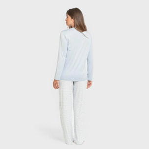 Pigiama lungo da donna soft clau
