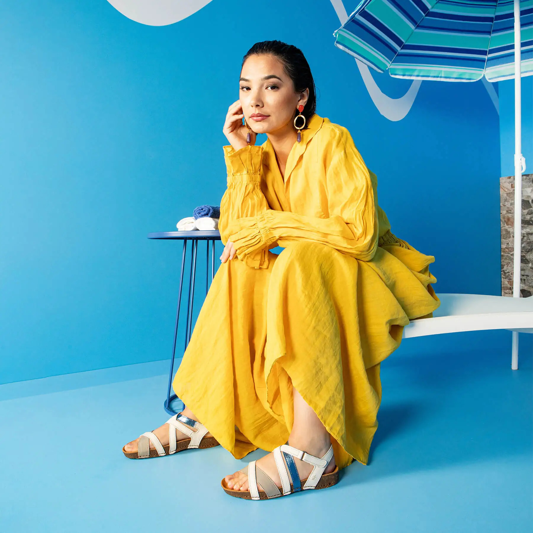 Sandalias 1116 MULTI LEATHER MULTI BLACK /I BREATHE color Multi black