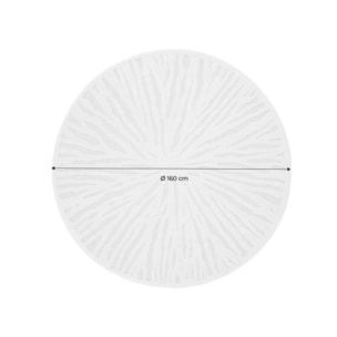 Tapis intérieur rond Ø160cm crème Helen