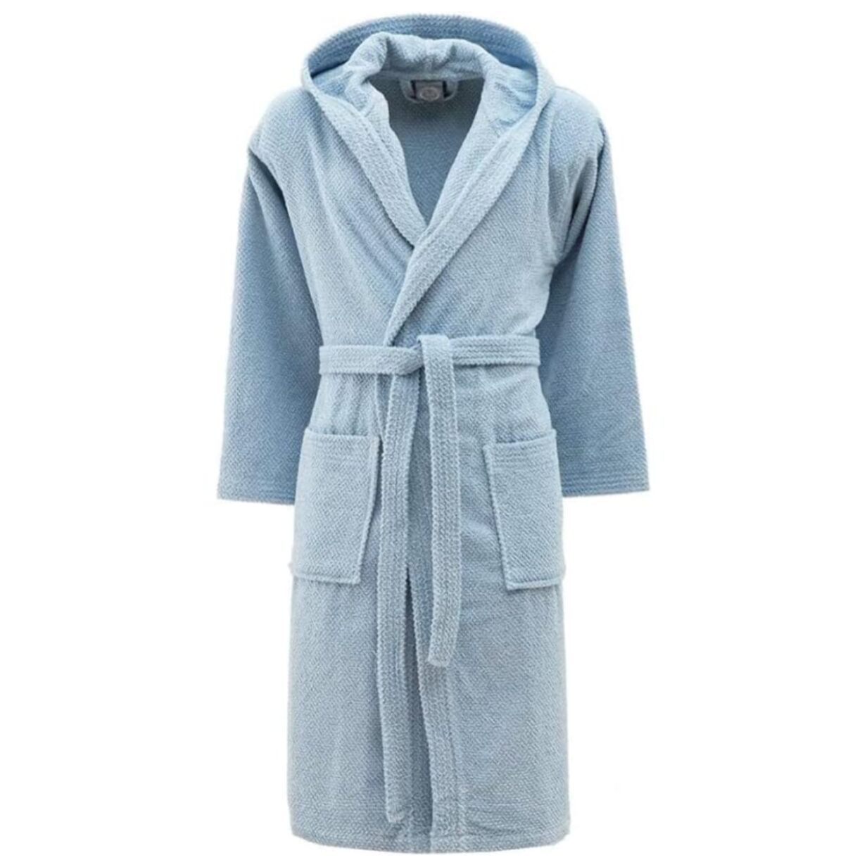 INTRECCI Accappatoio Bichicco in Spugna Tinta Unita Unisex Adulto in Cotone, Accappatoio in Cotone Asciugatura rapida con Tasche e Cappuccio