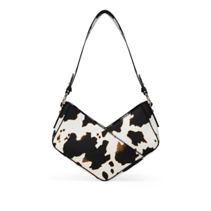 Bolso pequeño de hombro estampado de vaca