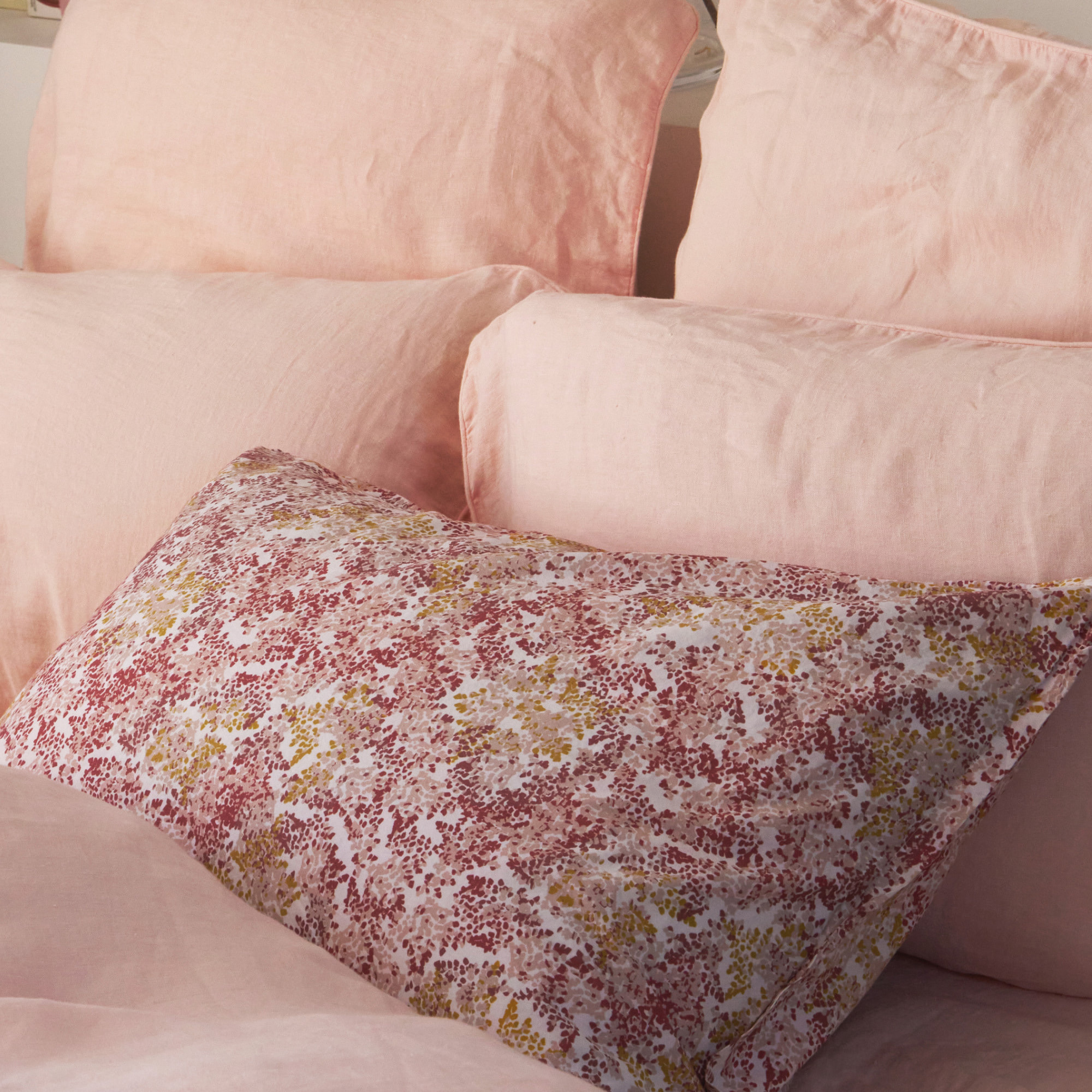 Taie d'oreiller en percale de coton, BRUME