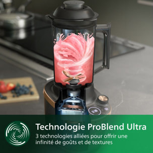 Blender PHILIPS HR3770/00 Flip&Juice 2-1 avec extracteur de jus Série 7000 2L, 1500W
