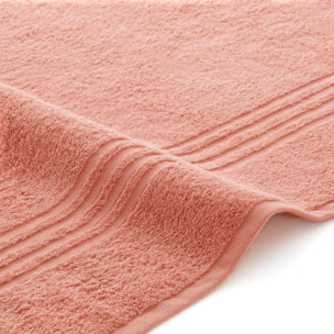 Set de serviettes éponge 100% Coton Éponge Peigné - 700 g/m2 CORAIL