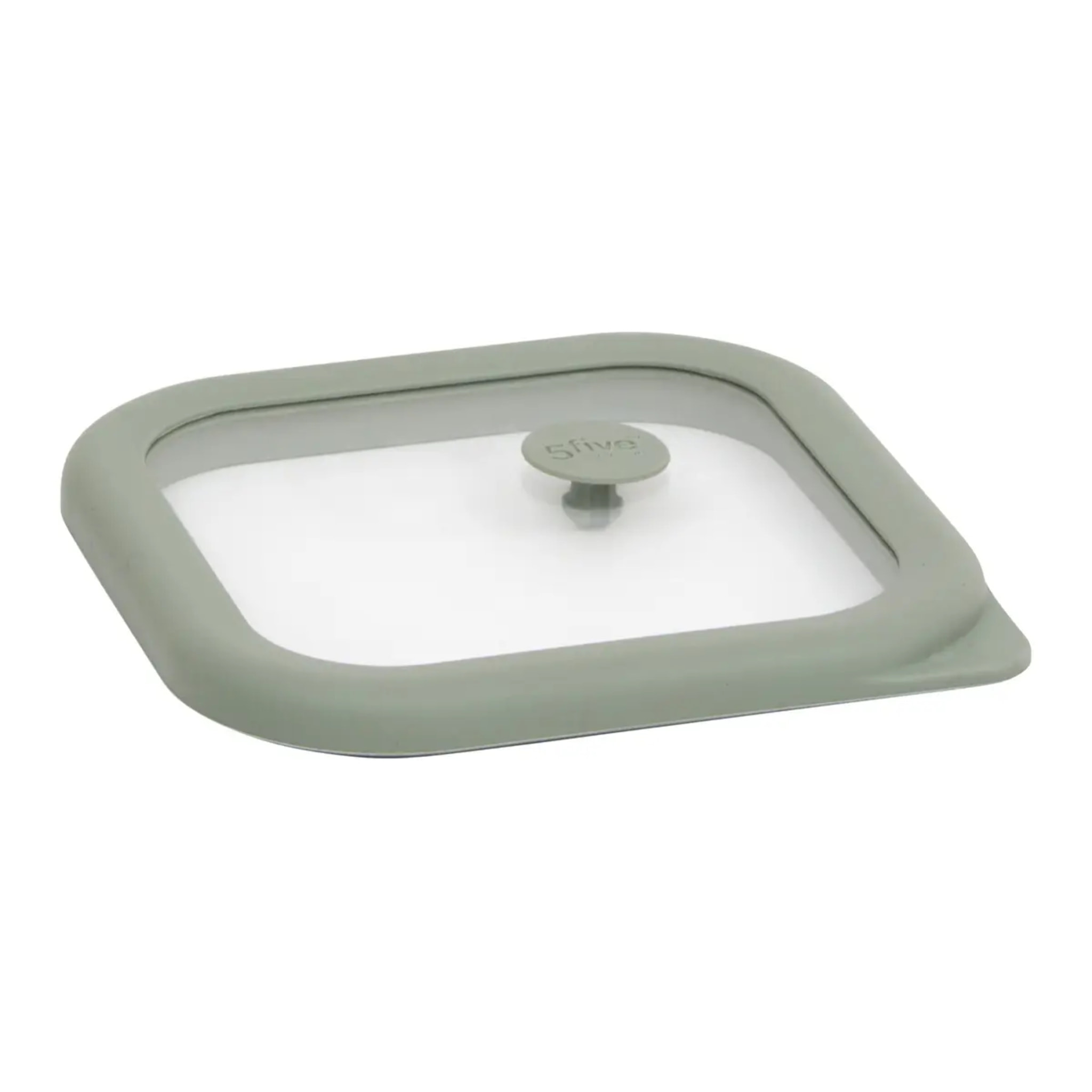 Boîte de conservation Siliglass carré 0,8L gris