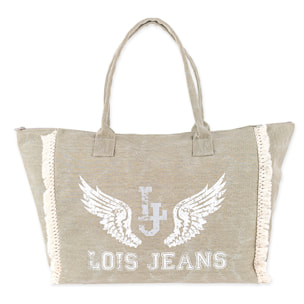 Bolso De Playa Lois Galwey Kaki