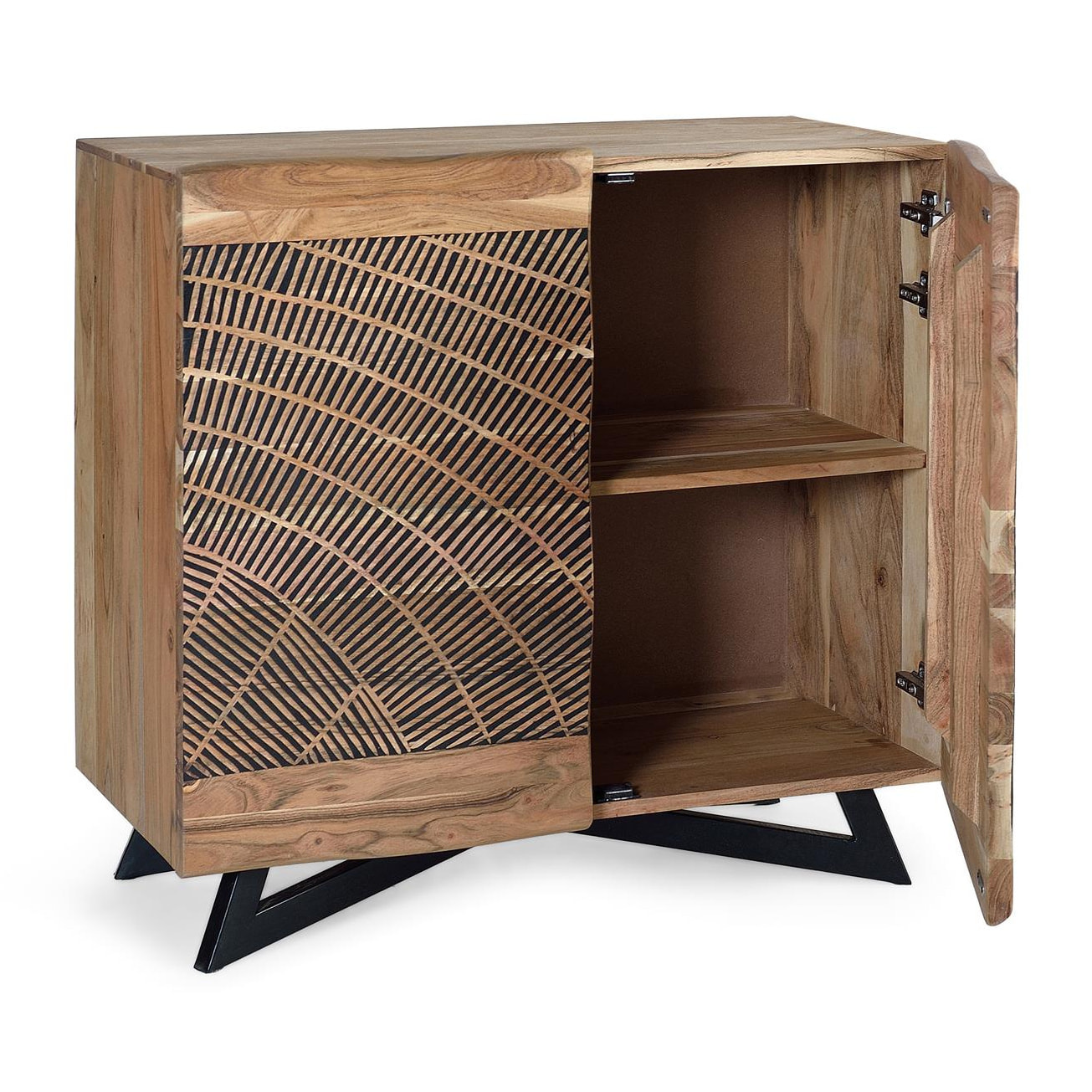 Aparador de Madera de Acacia Estilo Rústico Moderno