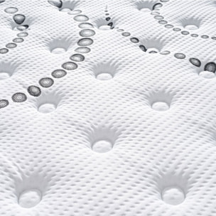 Matelas Excellence | 30 cm | Mémoire de forme et Ressorts ensachés | Réduit les points de pression | Soutien morphologique