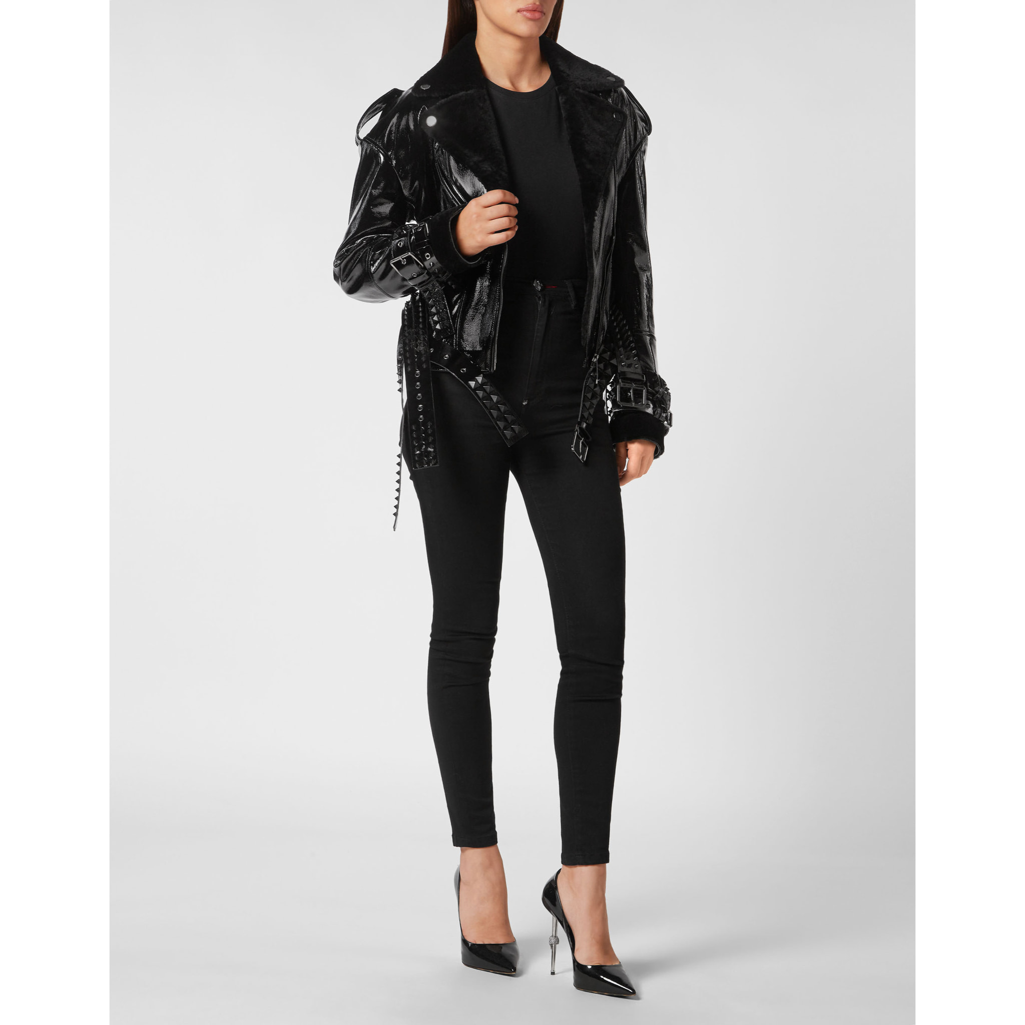 PHILIPP PLEIN Leather Jacket