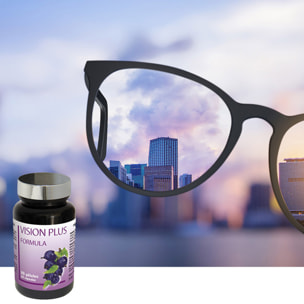 NUTRI EXPERT - Vision Plus - Soutient la santé oculaire - Améliore la vision et l'acuité visuelle - Protège du vieillissement oculaire - 60 gélules végétales - Marque Française - Cure 30 jours - Lot de 2