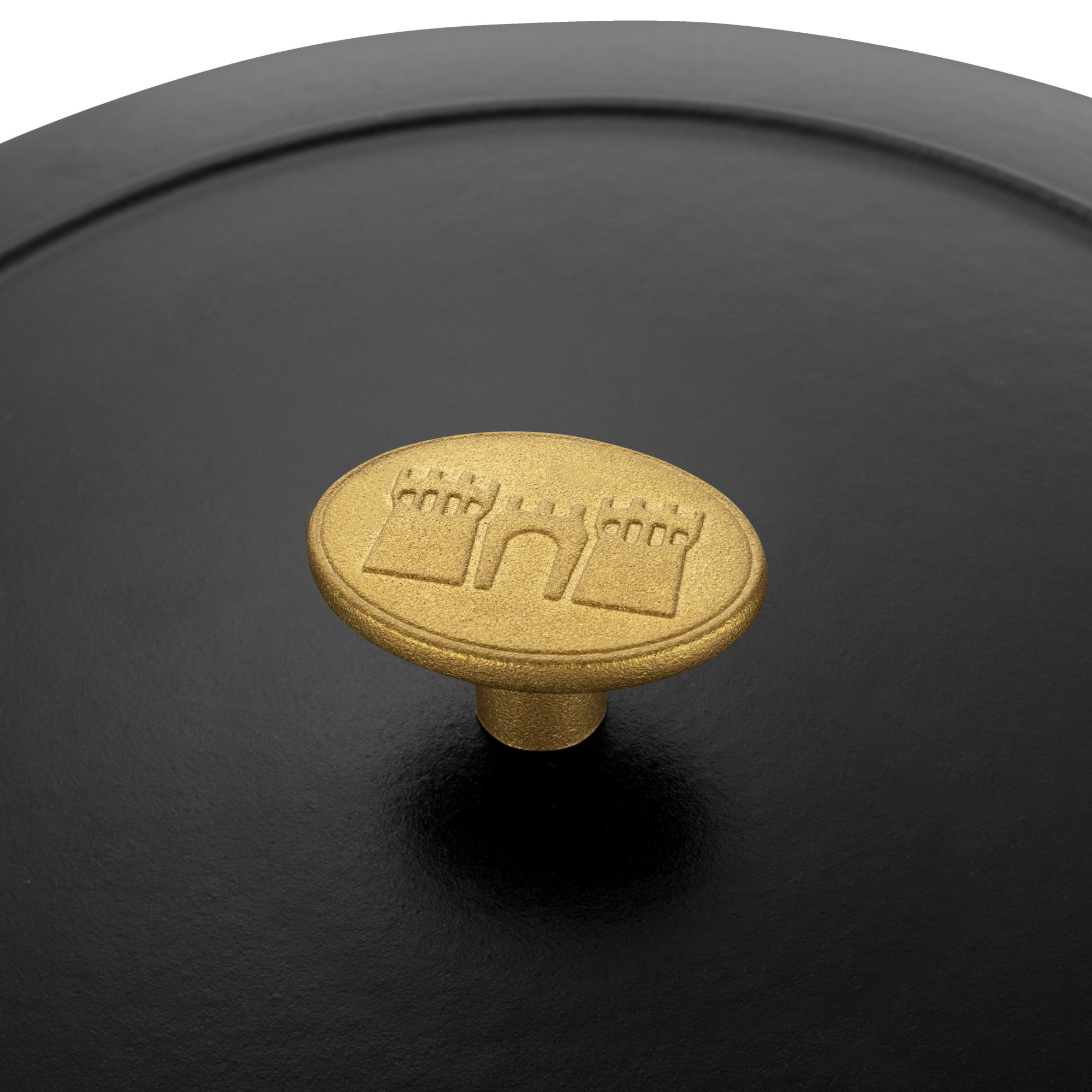 Cocotte en fonte Bellamonte, Rond(e), Noir, Fonte, 28 cm