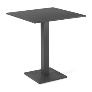 Table pliante Prada 70x70cm gris anthracite Gescova