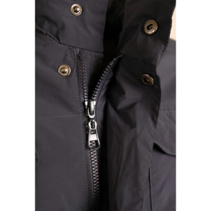 Giacca Esercito con zip blu uomo
