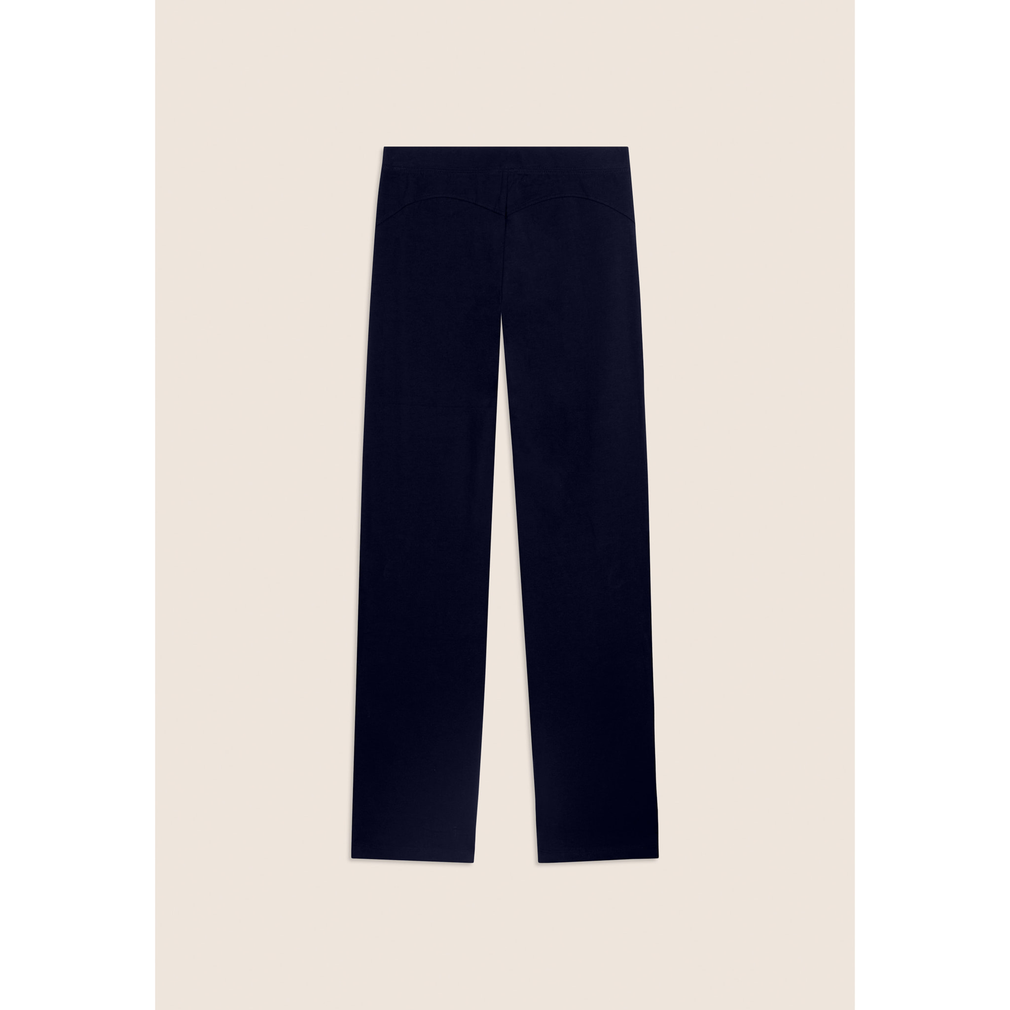 Pantaloni Sportivi Gamba Dritta con Cuciture a Cuore