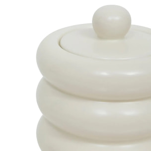 Boîte déco "Mike" céramique blanc 14,711,2cm