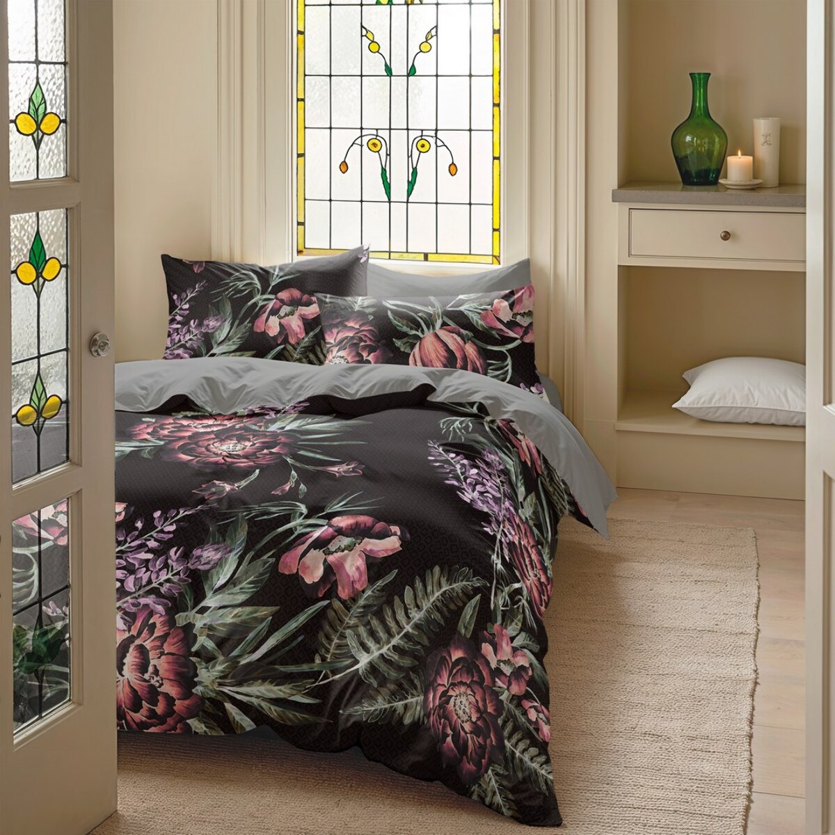 Housse de couette adaya noir