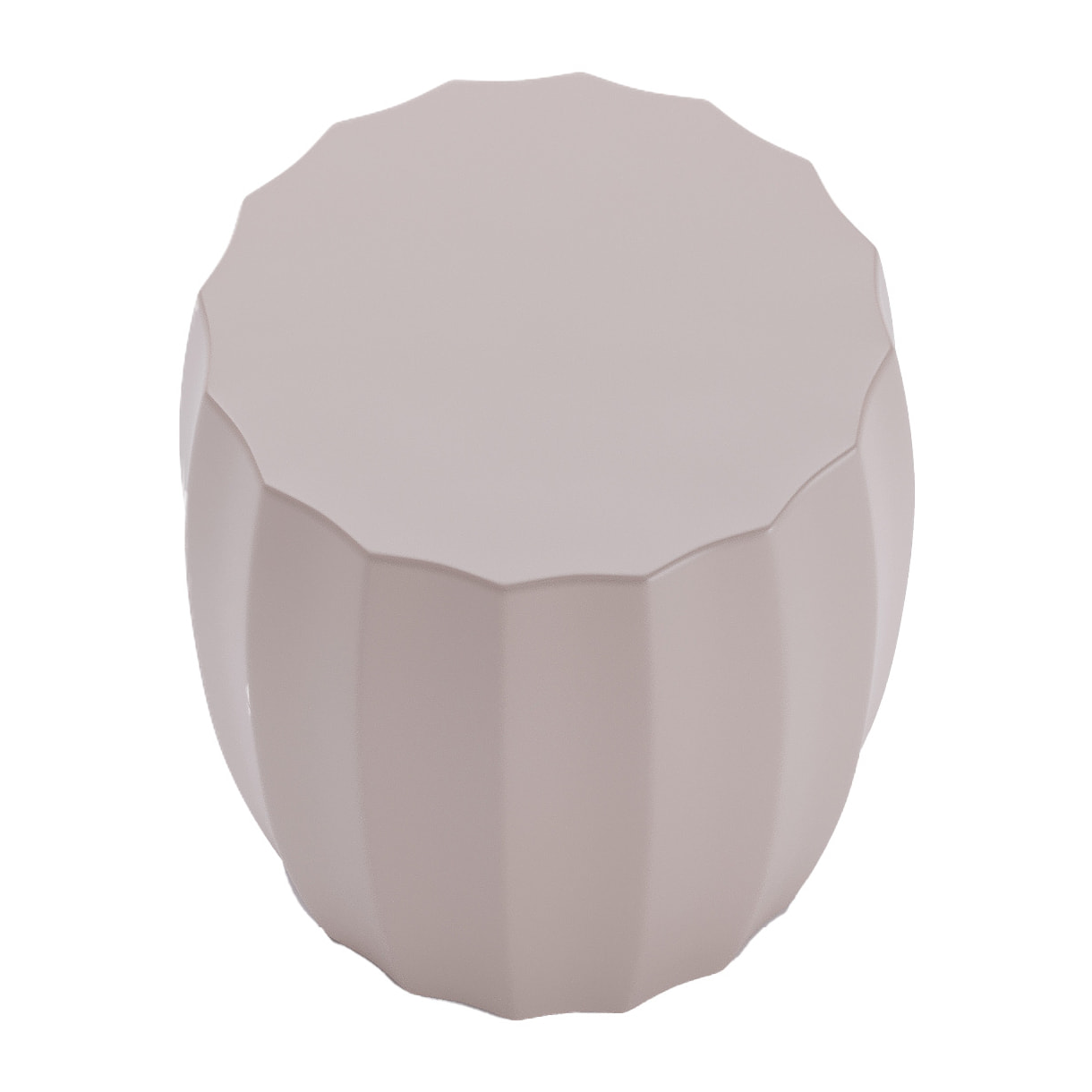 Table d'appoint ronde en magnésie rose pâle Grenade