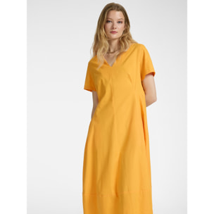 Elena Mirò - Abito svasato in cotone - Giallo
