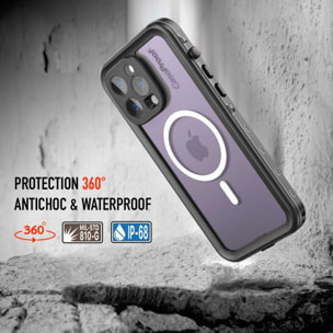 Coque intégrale CASEPROOF iPhone 14 Pro Max etanche antichoc MagSa