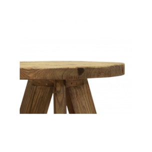 Table basse ronde en bois recyclé - ORIGIN