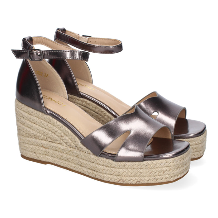 Sandalia de Cuña de Yute para Mujer, Comodo y Elegante, Diseño Moderno