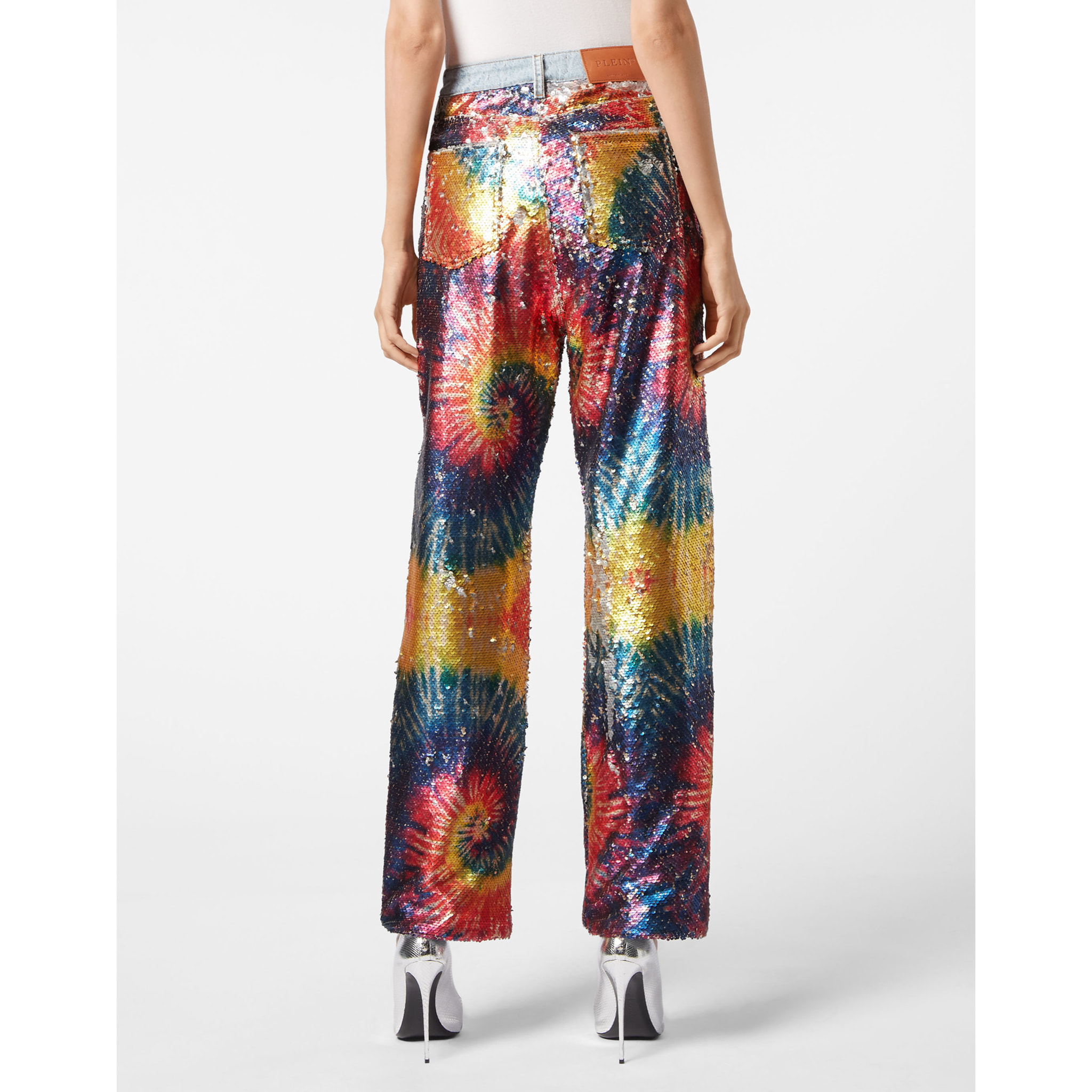 PHILIPP PLEIN Pantalones vaqueros Loose Fit TIE DYE