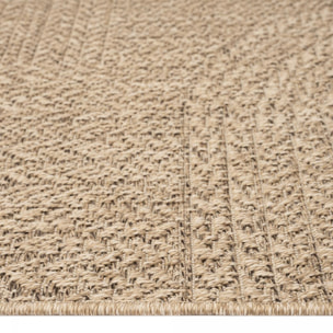 Tapis extérieur intérieur NOLIM aspect jute motif arc-en-ciel ton sur ton