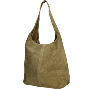 Borsa a mano da donna Made in Italy - Modello Valeria Chic - 100% pelle - 40.0 x 35.0 x 15.0 cm