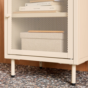 Table de chevet industrielle métal 1 porte  OHIO