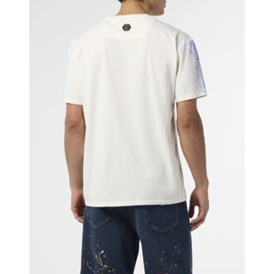 PHILIPP PLEIN Round Neck T-Shirt Ceramic Skulls