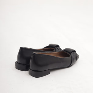 DECOLLETE FLAT FIOCCO NERO