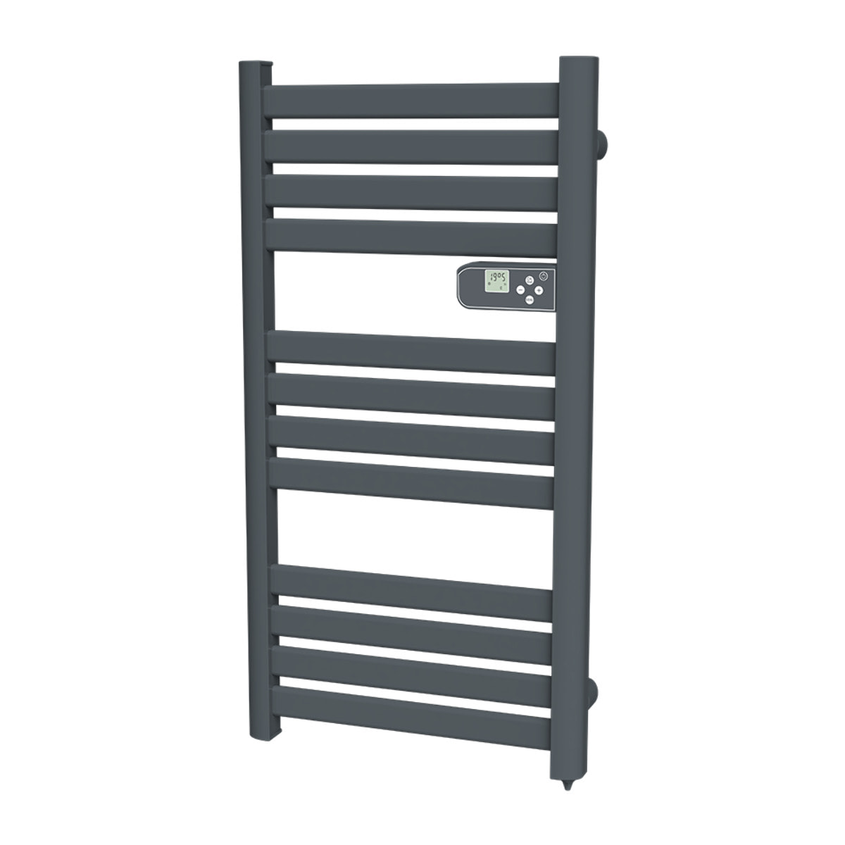 sèche-serviettes sans fluide lames plates gris 500W