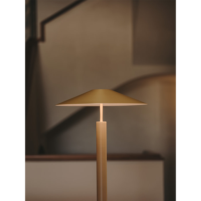 LEDS C4 Pie de salón H LED 27.7 Blanco cálido - 2700K ON-OFF Oro mate 1207lm